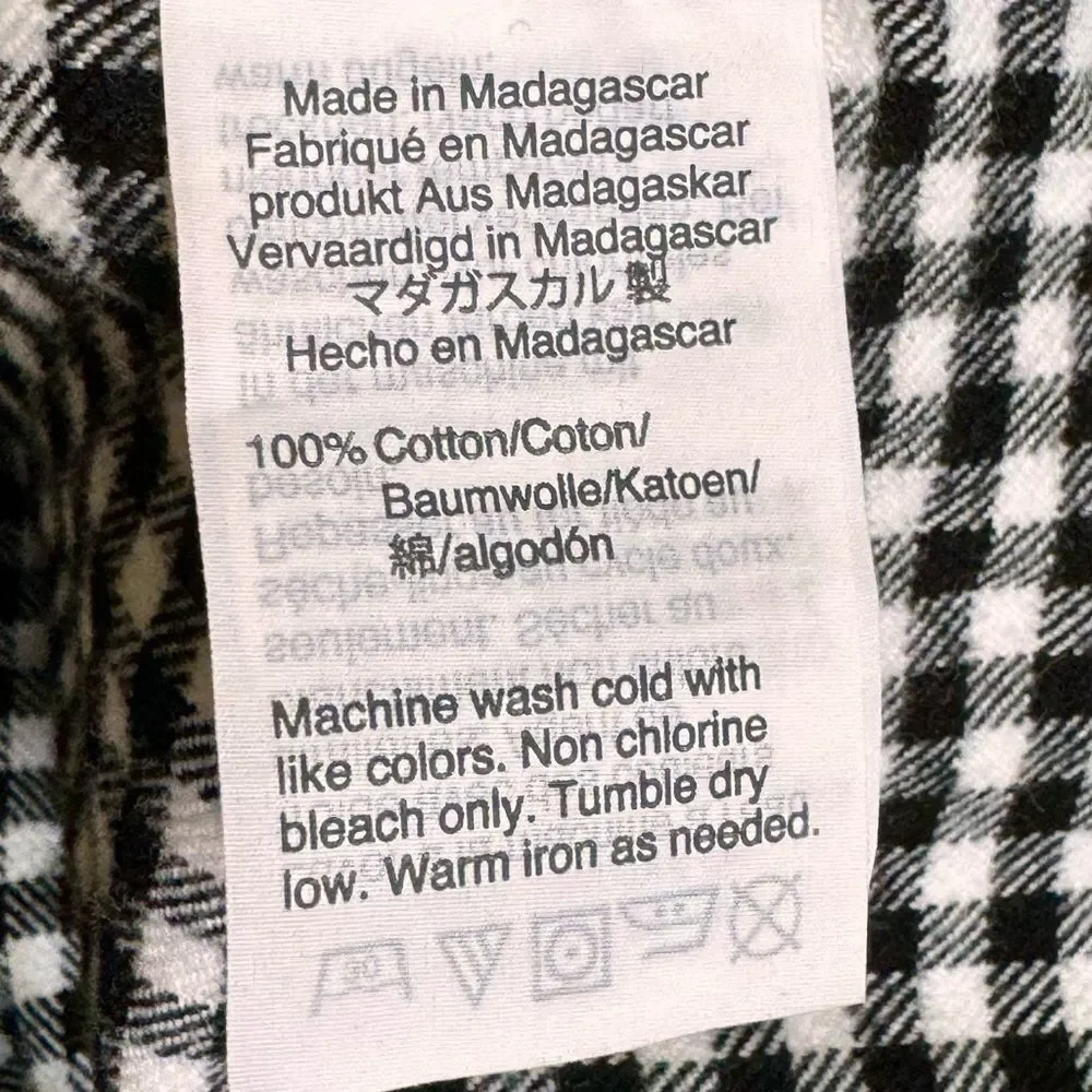 J. Crew Mercantile Long Sleeve Gingham Half Zip Double Pocket Collared Shirt. XS - Picture 9 of 10